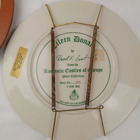 2 Picard 90-92 Romantic Castles of Europe Collectors Plates By Darrell K Sweet - Picture 5 of 6